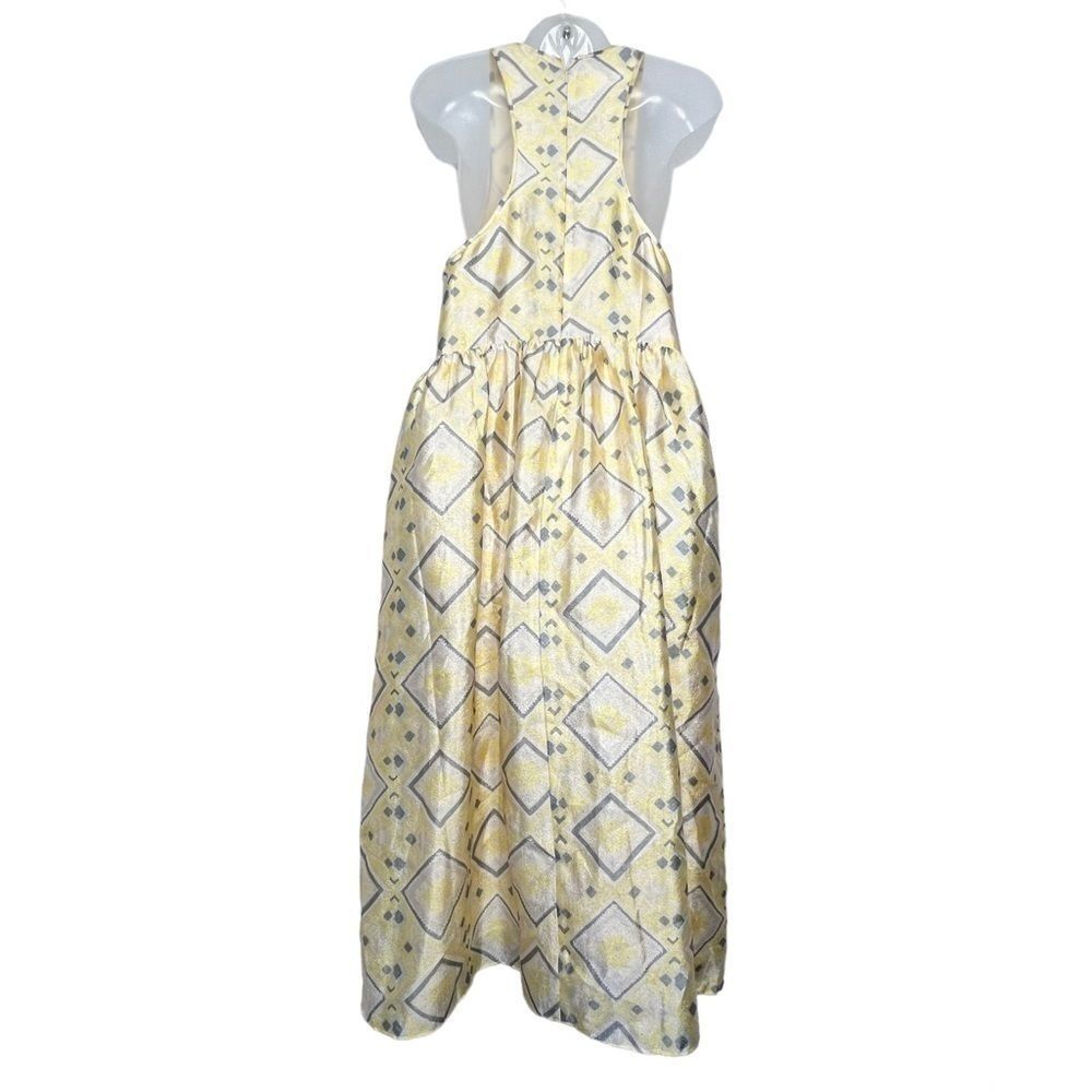 Baum und Pferdgarten Adeva Yellow Drop Waist Midi Dress Size 40 NEW - Picture 7 of 15